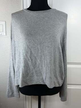 Beautiful People Tencel Spandex Open Back Sweater with Silk Bow Ties